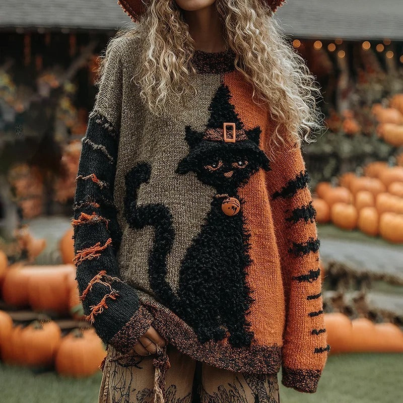 Halloween Men And Women Same Style Loose Sweater