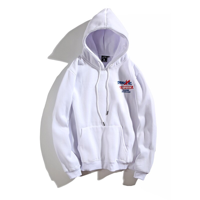 Funny Anime Shark Printed Hooded Sweatshirts Mens Streetwear Fleece Hoodies Autumn Casual Clothing